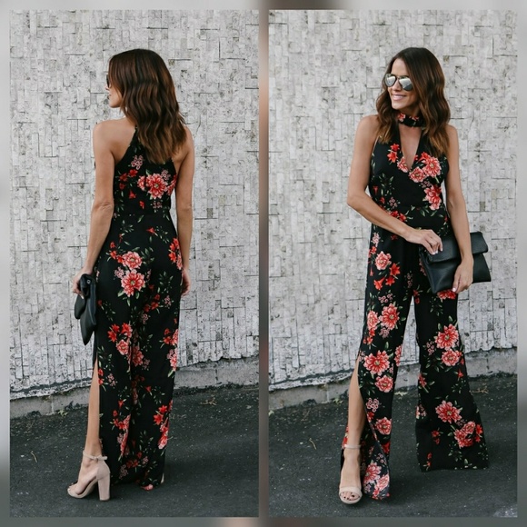 NWT Maybe Baby Floral Jumpsuit  - Picture 4 of 5